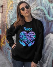 If you think my hands Crewneck Sweatshirt lifestyle-unisex-sweatshirt-front-3
