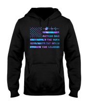 Autism dad Independence day Hooded Sweatshirt tile