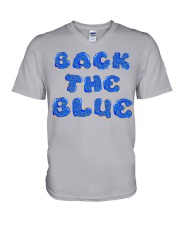 Back the blue V-Neck T-Shirt tile
