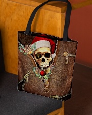 Merry Christmas Leather Pattern Print All-over Tote aos-all-over-tote-lifestyle-front-02
