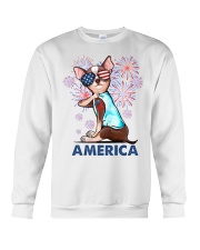 Love America Independence day Crewneck Sweatshirt front