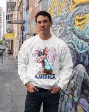 Love America Independence day Crewneck Sweatshirt lifestyle-unisex-sweatshirt-front-2