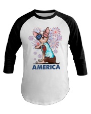 Love America Independence day Baseball Tee tile