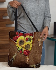 Roses and sunflowers All-over Tote aos-all-over-tote-lifestyle-front-10