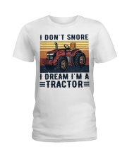 I don't snore Ladies T-Shirt tile