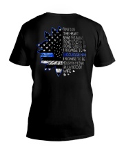 Promise to love the heart behind this badge V-Neck T-Shirt tile