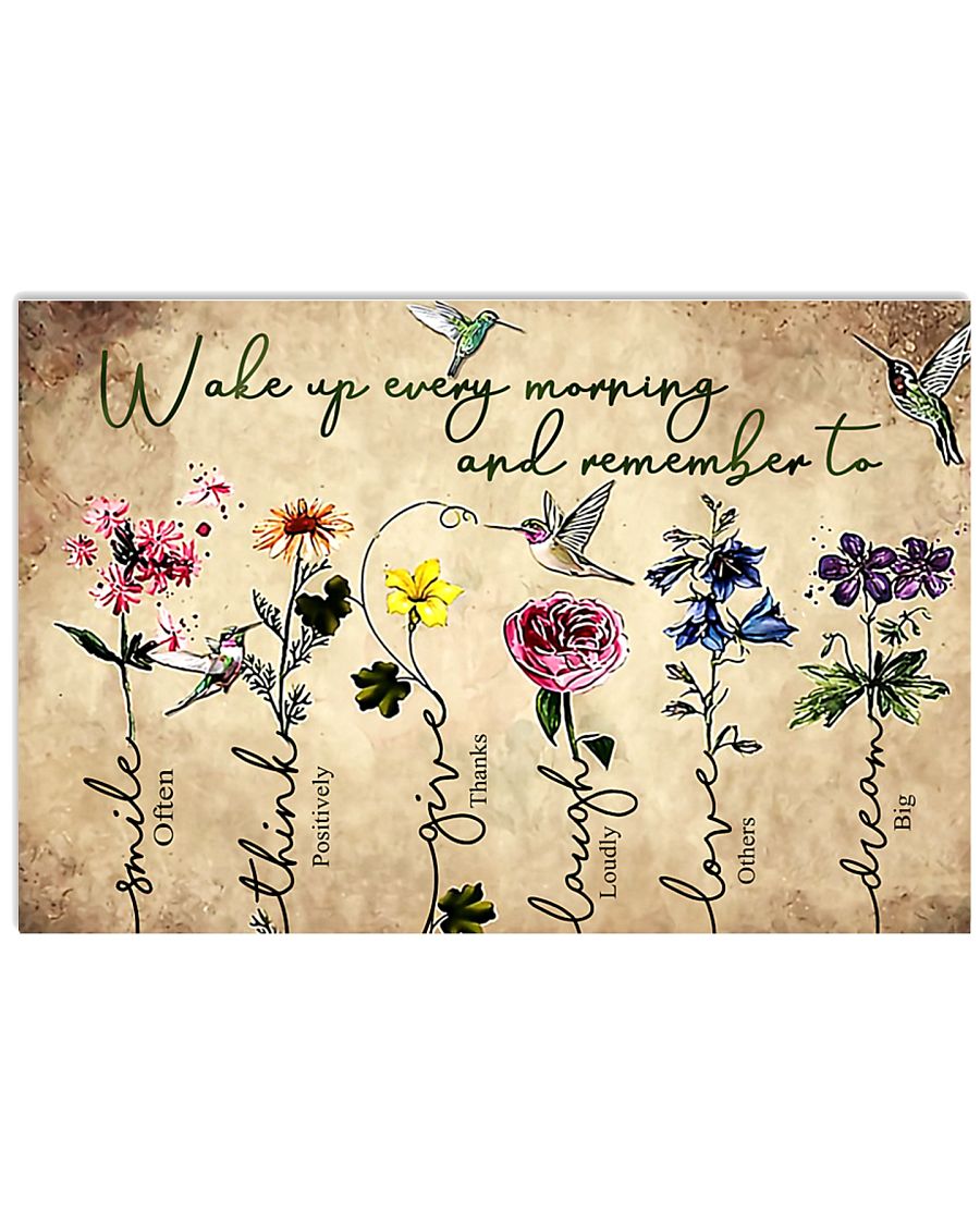 Smile often think positive 17x11 Poster