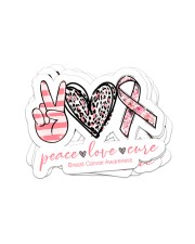 Peace love cure Sticker - 4 pack (Vertical) front