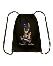Paws for the law Drawstring Bag tile