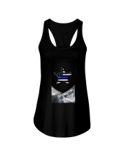 Back the blue Ladies Flowy Tank tile
