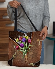 Tulips and donkey All-over Tote aos-all-over-tote-lifestyle-front-10