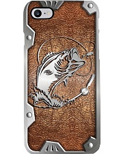 Love Fishing Metal Pattern Print Phone Case i-phone-8-case