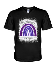 Pancreatic cancer is a journey V-Neck T-Shirt tile