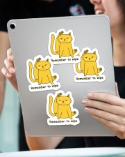 Remember to wipe Sticker - 4 pack (Vertical) aos-sticker-4-pack-vertical-lifestyle-front-11