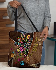 There Will Be An Answer Leather Pattern Print All-over Tote aos-all-over-tote-lifestyle-front-10