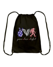 America love Independence day Drawstring Bag tile