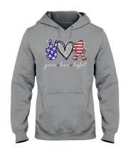 America love Independence day Hooded Sweatshirt tile