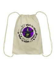 Witch by nature Halloween Drawstring Bag tile