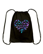 Just a girl who loves horses Drawstring Bag tile