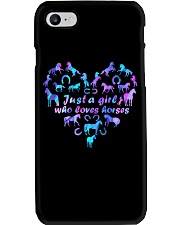 Just a girl who loves horses Phone Case tile