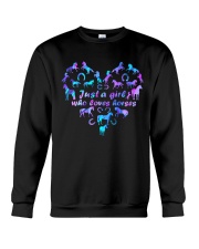 Just a girl who loves horses Crewneck Sweatshirt tile