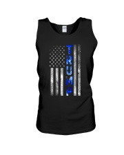Blue line Unisex Tank tile