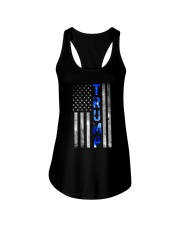 Blue line Ladies Flowy Tank tile