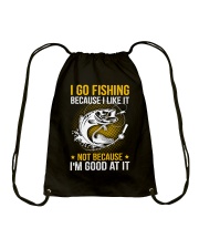 I go fishing because I like it Drawstring Bag tile