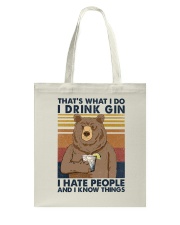 That what I do I drink Gin Tote Bag tile