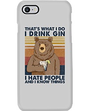 That what I do I drink Gin Phone Case tile
