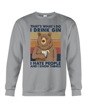 That what I do I drink Gin Crewneck Sweatshirt tile