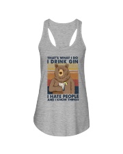 That what I do I drink Gin Ladies Flowy Tank tile