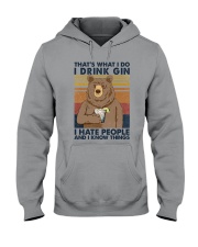 That what I do I drink Gin Hooded Sweatshirt tile