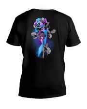 Rheumatoid arthritis awareness rose V-Neck T-Shirt tile