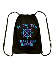 El capitan I make ship happen Drawstring Bag tile