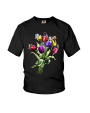 Tulips and horses Youth T-Shirt tile