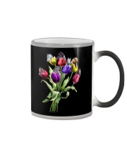 Tulips and horses Color Changing Mug tile