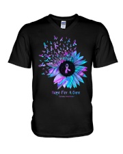 Faith hope love V-Neck T-Shirt tile