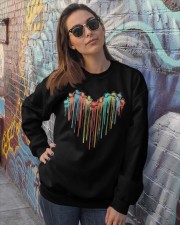 Axolotl heart Crewneck Sweatshirt lifestyle-unisex-sweatshirt-front-3