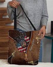 Patriotic Leather Pattern Print All-over Tote aos-all-over-tote-lifestyle-front-10