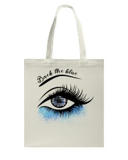 Back the blue Tote Bag tile