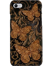 Butterfly Faux wood print Phone Case i-phone-8-case