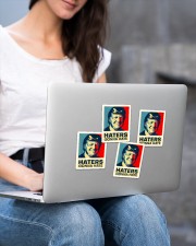 Haters Gonna Hate Sticker - 4 pack (Vertical) aos-sticker-4-pack-vertical-lifestyle-front-15