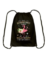 I'm a scrapbooking grandma Drawstring Bag tile