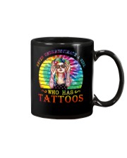 Never underestimate a girl Mug tile