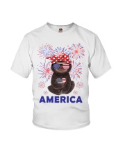 Love America Independence day Youth T-Shirt tile