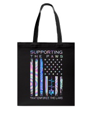 Supporting the paws Tote Bag tile