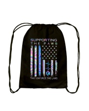 Supporting the paws Drawstring Bag tile