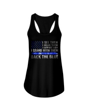 I see them I hear them Ladies Flowy Tank tile