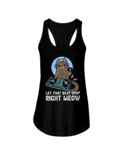 Let that beat drop right meow Ladies Flowy Tank tile